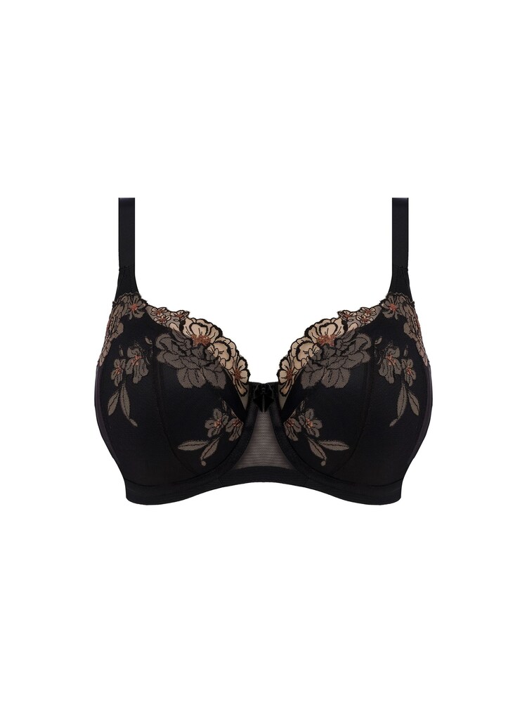 Elomi Black Teagan Underwire Padded Half Cup Bra - Image 5 of 5