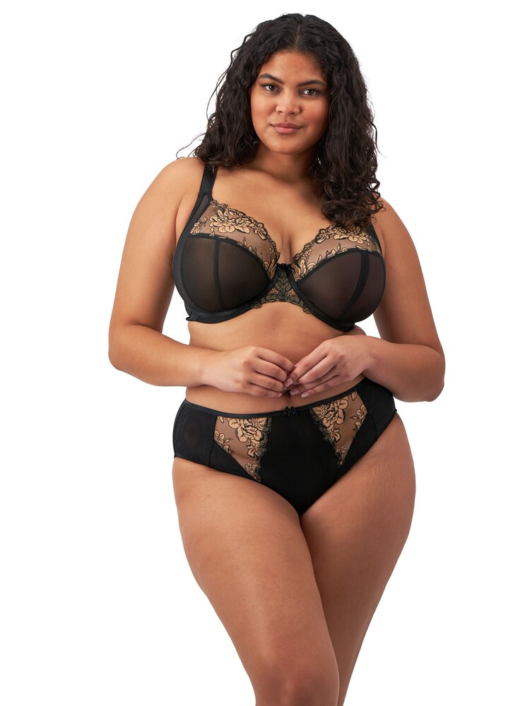 Elomi Black/Almond Teagan High Leg Knickers - Image 1 of 6