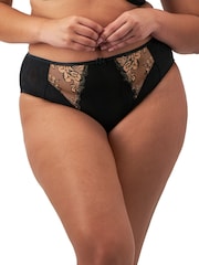 Elomi Black/Almond Teagan High Leg Knickers - Image 3 of 6