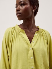 Monsoon Green Amber Bubble Hem Blouse - Image 2 of 4