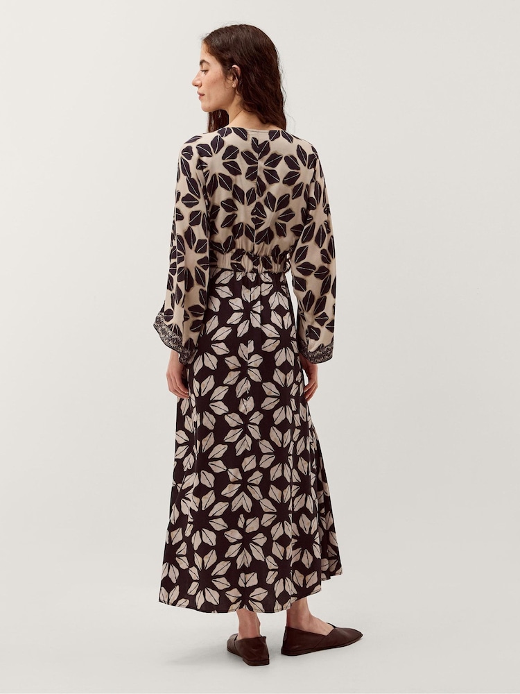 ellison midi dress Ramy Brook Ellison Knit Scoop Neck Midi Dress in Safari