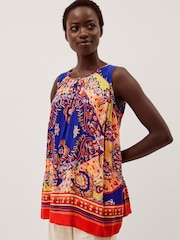 Monsoon Blue Padma Sleeveless Printed Top - Image 1 of 5