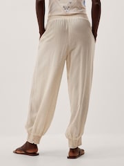 Monsoon Natural Reese Shirred Balloon Trousers - Image 3 of 4
