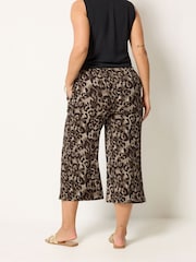 Yours Curve Black 2 Pack Jersey Culottes - Image 4 of 8
