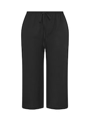 Yours Curve Black 2 Pack Jersey Culottes - Image 8 of 8