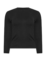 PixieGirl Petite Black Long Sleeve Cotton T-Shirts 2 Pack - Image 7 of 9