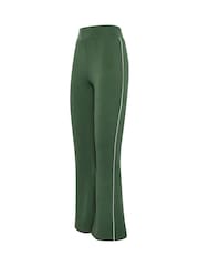Long Tall Sally Green Side Stripe Flare Leggings - Image 6 of 6