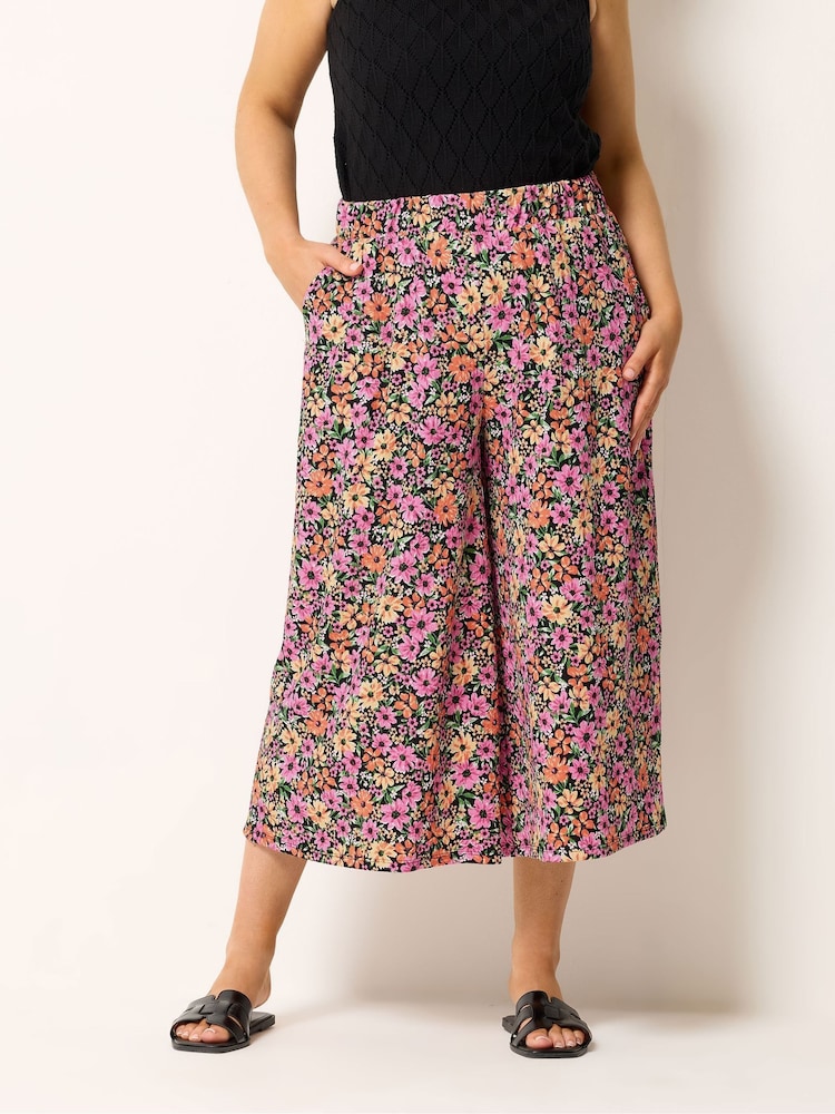 Rosa - Culottes de punto de Yours Curve  - Imagen 1 de 5