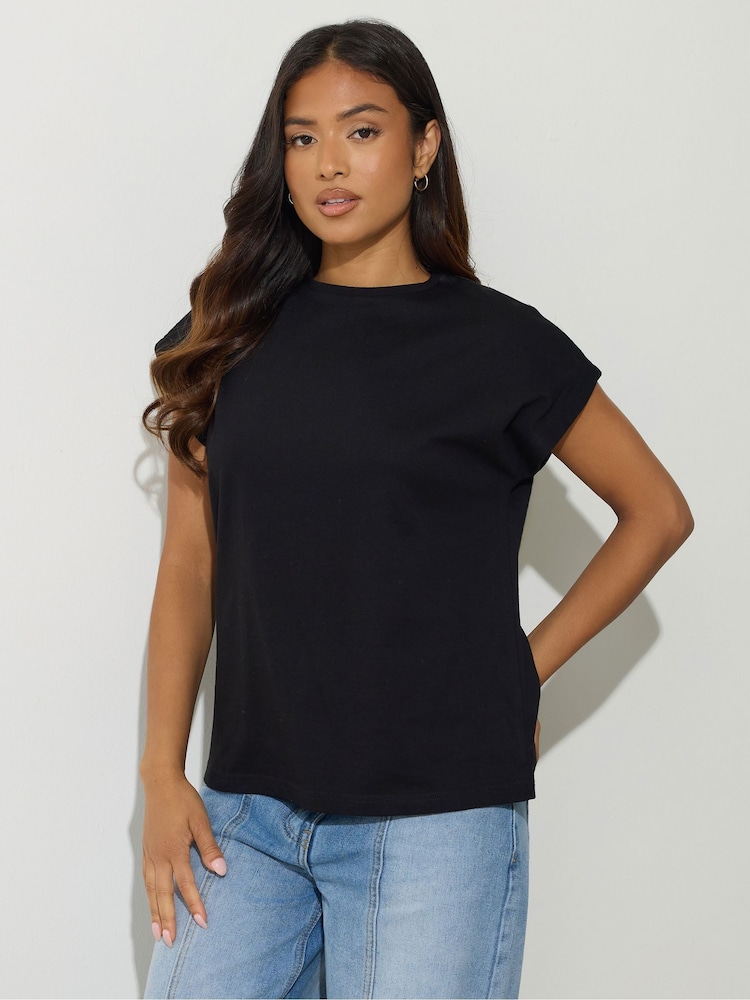 PixieGirl Petite Black 2 Pack Short Sleeve Cotton T-Shirts - Image 2 of 8