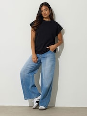 PixieGirl Petite Black 2 Pack Short Sleeve Cotton T-Shirts - Image 3 of 8
