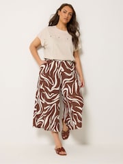 Marrón - Culottes de punto de Yours Curve  - Imagen 2 de 5