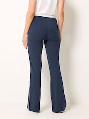 Long Tall Sally Blue Side Stripe Flare Leggings - Image 3 of 6