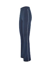 Long Tall Sally Blue Side Stripe Flare Leggings - Image 6 of 6