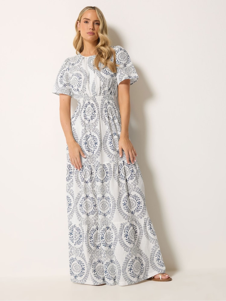 Long Tall Sally White Lace Print Maxi Dress - Image 1 of 5