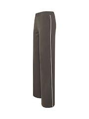 Long Tall Sally Grey Side Stripe Wide Leg Leggings - Image 7 of 7