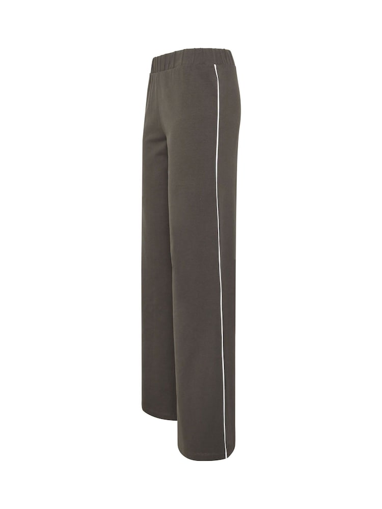 Long Tall Sally Grey Side Stripe Wide Leg Leggings - Image 7 of 7