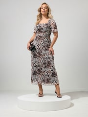 Φόρεμα Yours Curve London με τετράγωνη λαιμόκοψη και Μακρύ φόρεμα - Εικόνα 1 από 5