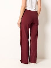 Long Tall Sally Red Side Stripe Wide Leg Leggings - Image 3 of 6