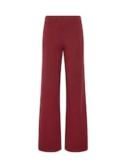 Long Tall Sally Red Side Stripe Wide Leg Leggings - Image 5 of 6