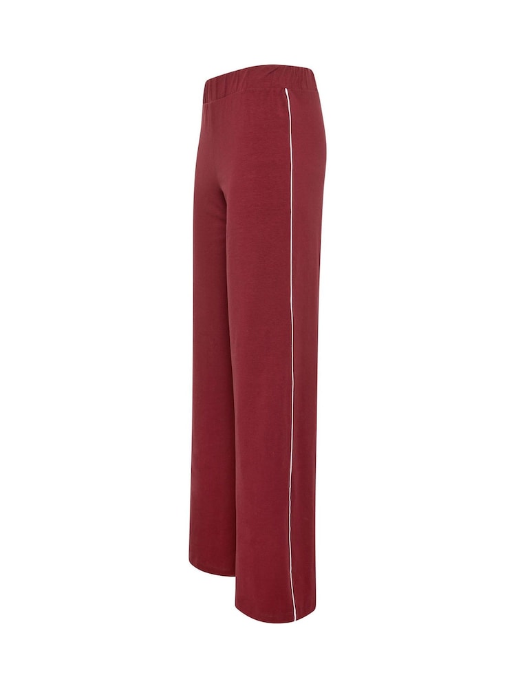 Long Tall Sally Red Side Stripe Wide Leg Leggings - Image 6 of 6