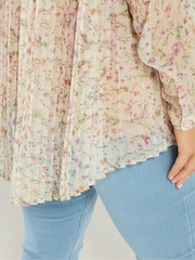 Yours Curve Natural Pleated Back Shirt - Image 5 of 6