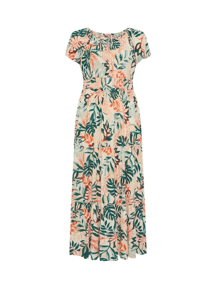 Yours Curve Natural Boho Bardot Maxi Dress - Image 6 of 6 Yours Curve Natural Boho Bardot Maxi Dress - Image 6 of 6