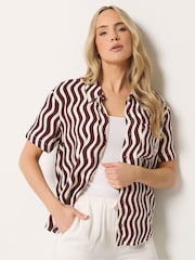 Long Tall Sally Red Squiggle Print Shirt - Image 1 of 6