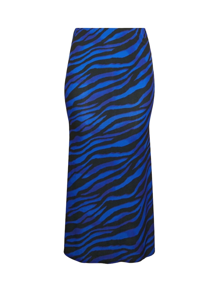 Yours Curve Blue Limited Fishtail Skirt - Image 5 of 5 Yours Curve Blue Limited Fishtail Skirt - Image 5 of 5