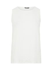 Yours Curve White Bubble Textured Vest - Image 5 of 5
