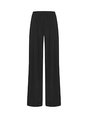 Long Tall Sally Black Palazzo Pleated Trousers - Image 5 of 5