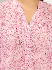 Yours Curve Pink Pleated Back Shirt - Image 4 of 6