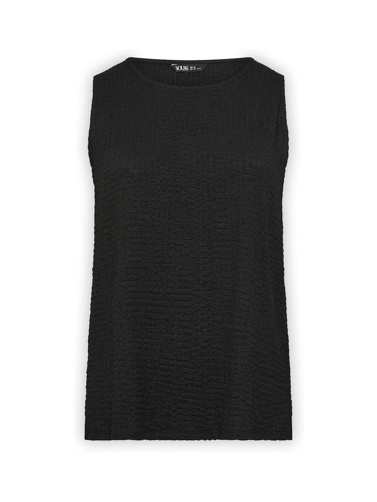 Yours Curve Black Bubble Textured Vest - Image 5 of 5