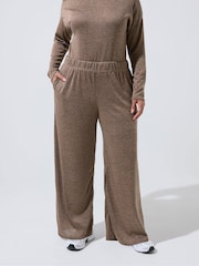 Yours Curve Brown Limited Slouch Trousers - Image 2 of 5
