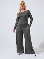 Yours Curve Black Limited Slouch Trousers - Image 1 of 5
