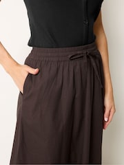 Long Tall Sally Brown Pull On Maxi Skirt - Image 4 of 5