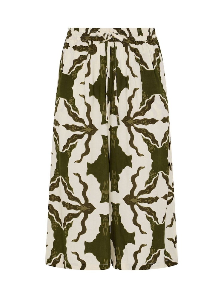 Yours Curve Green Culottes - Image 5 of 5 Yours Curve Green Culottes - Image 5 of 5