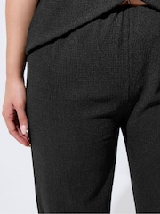Yours Curve Black Limited Textured Trousers - Image 4 of 6