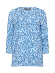 M&Co Blue Ditsy Floral Cotton Top - Image 5 of 5
