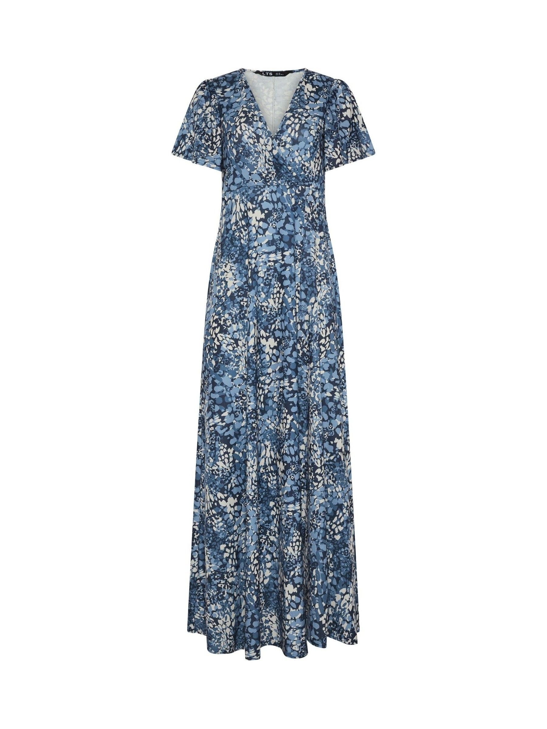 Buy Long Tall Sally Blue Wrap Maxi Dress from Next Romania