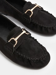 Yours Curve E Wide Fit Faux Suede Loafers - 圖片 5/5