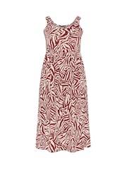 Yours Curve Orange Short Sleeve Textured Smock Dress - Image 5 of 5