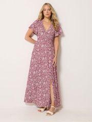 Long Tall Sally Red Wrap Maxi Dress - Image 1 of 6
