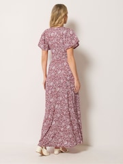 Long Tall Sally Red Wrap Maxi Dress - Image 3 of 6