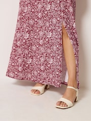 Long Tall Sally Red Wrap Maxi Dress - Image 5 of 6
