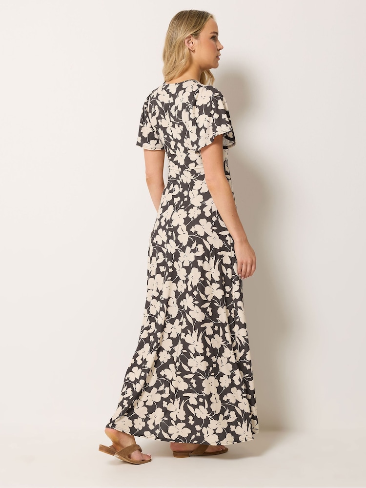 Long Tall Sally Brown Wrap Maxi Dress - Image 2 of 5 Long Tall Sally Brown Wrap Maxi Dress - Image 2 of 5