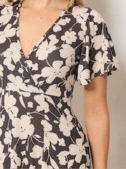 Long Tall Sally Brown Wrap Maxi Dress - Image 4 of 5