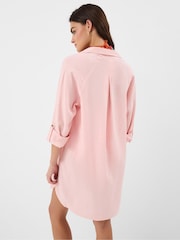 Accessorize Pink Lace Trim Beach Cover Up Shirt - Image 2 of 4