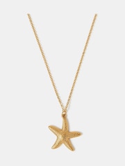 Accessorize Gold Stainless Steel Starfish Pendant Necklace - Image 1 of 2
