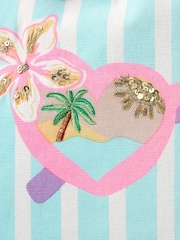 Angels By Accessorize Blue Girls Embellished Sunglasses Shopper Bag - Image 2 of 2
