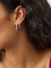 Accessorize Gold Mix Huggie Hoop Earrings 5 Pack - Image 3 of 3